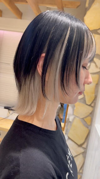 インナーカラー
ショートウルフ 