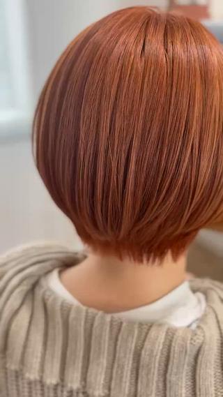 2センチほどカット！
ヘアカラーの希望はオレンジブラウンです！ 