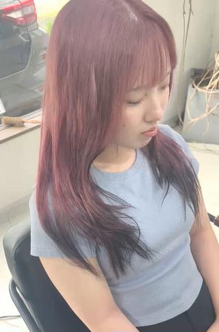 ロング カラー Q.HairLab所属・メンズパーマ&透明感 カラー特化谷村のヘアスタイル