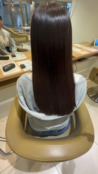 ロング 髪質改善ストレート アオヤギのヘアスタイル