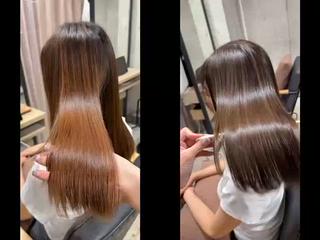 縮毛矯正リタッチ 