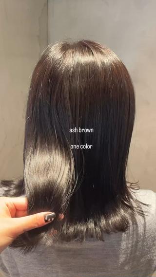 ミディアム カラー Amery kanazawahakkei所属・Luna ☾ ໋のヘアスタイル