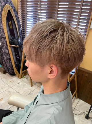 カラー メンズ 飯泉/メンズカラー ツイスパ/メッシュのヘアスタイル