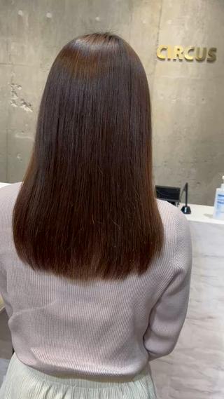 癖毛さん　after 【ストレートパーマ】
優しいお薬で優しく癖を伸ばします 