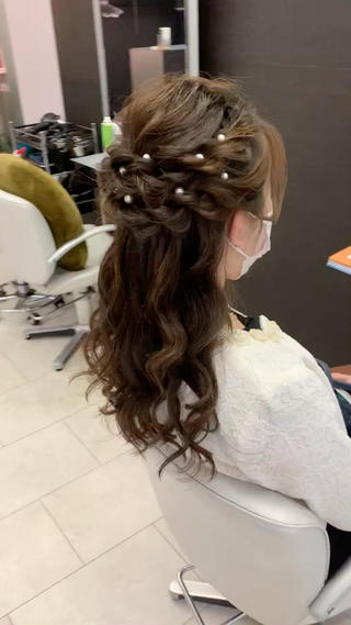 ヘアアレンジ HAIR MAKE Riza所属・谷口 弥生のヘアスタイル