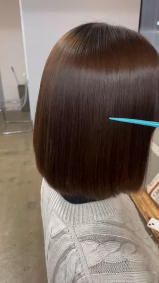 綺麗な艶髪に 