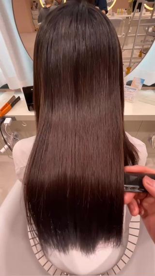 ロング sand clear横浜本店所属・似合わせレイヤー🌟 巻ける縮毛矯正みつきのヘアスタイル