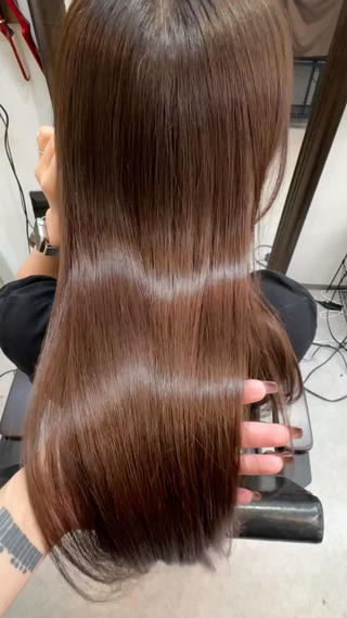 カラー たぴ。ぱつっとボブ /暖色艶カラー🍒のヘアスタイル