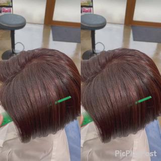 ミディアム カラー Snaly カラー特化ページのヘアスタイル