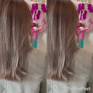 ロング カラー Snaly カラー特化ページのヘアスタイル