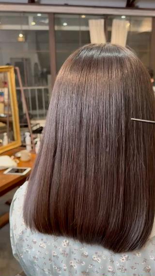 セミロング 🔆髪質改善 透明感 カラー🔆佐々木貴仁のヘアスタイル