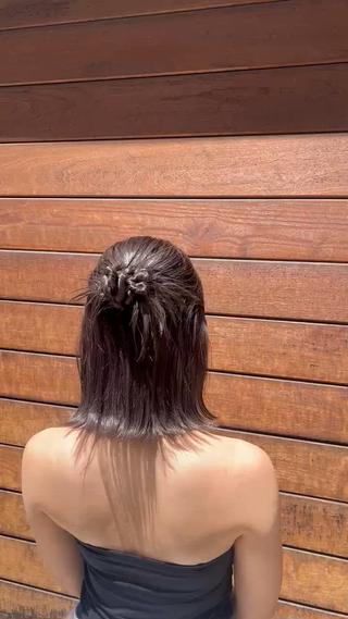 ヘアアレンジ 誰もが憧れる艶髪🫶 /縮毛矯正✨🫧のヘアスタイル