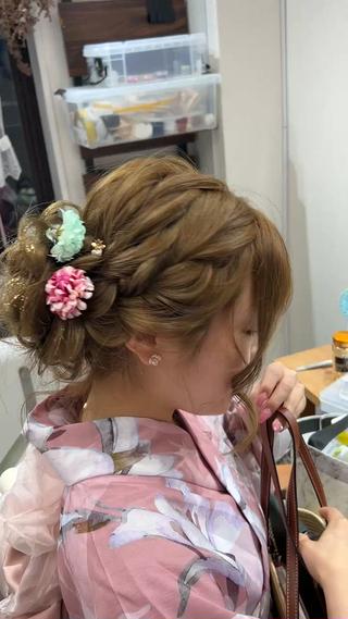 ロング ヘアアレンジ 山室 敬義のヘアスタイル