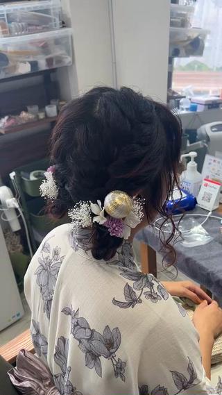 セミロング ヘアアレンジ 山室 敬義のヘアスタイル