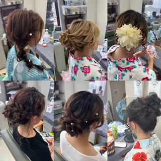 ロング ヘアアレンジ 山室 敬義のヘアスタイル