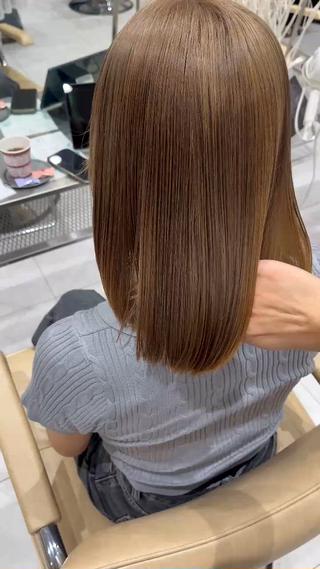 ミディアム カラー メンズパーマ/ 透明感カラー/ハヤトのヘアスタイル