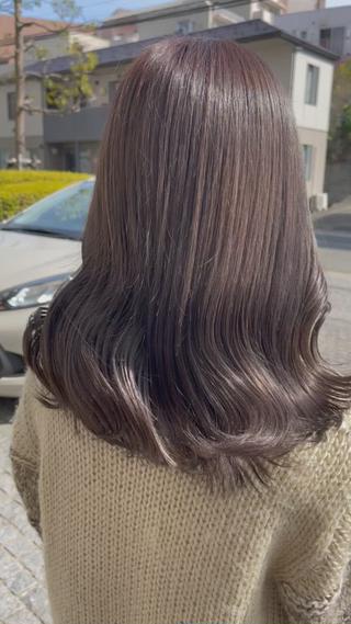 セミロング レイヤーカット/ ブリーチカラー/雅人のヘアスタイル