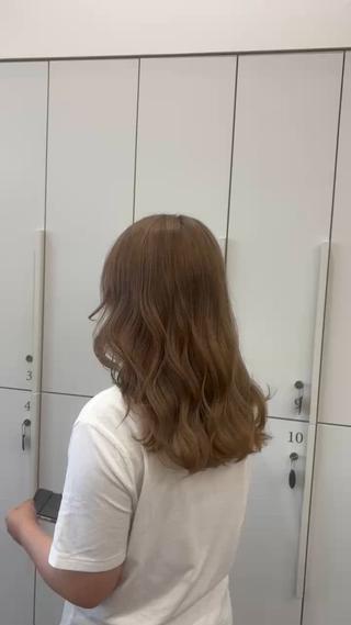 セミロング earth新国道 ナナ🌱のヘアスタイル
