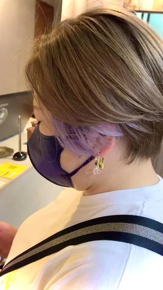 ショート カラー Pe Pe所属・🌕PePe 菅 タイシ🌕のヘアスタイル