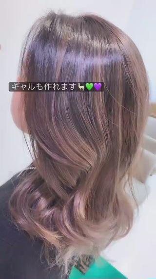 セミロング カラー teddy所属・韓国レイヤー//ブラ ウンカラー🐼メイのヘアスタイル