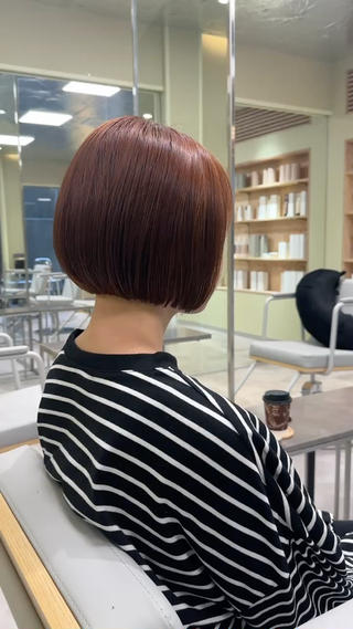 ショート ボブ/ぱつっとボブ/ 谷口 海星のヘアスタイル