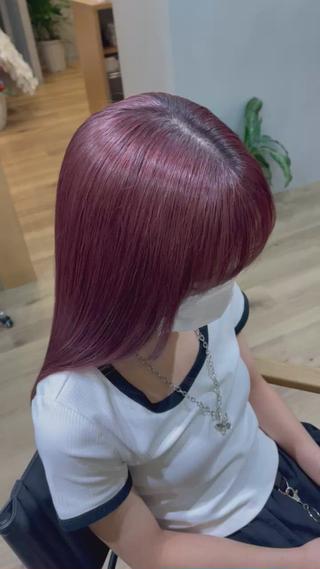 ロング カラー Iz所属・マスダ ヤスノリのヘアスタイル