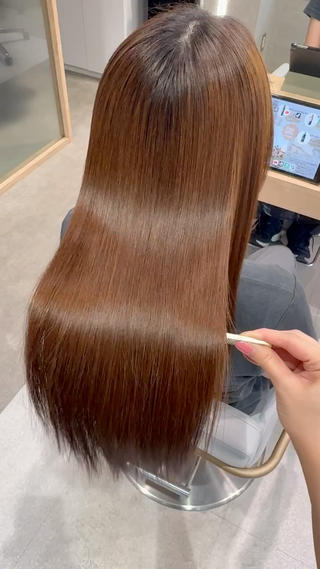 ロング パーマ KAE💘艶カラー 縮毛矯正募集のヘアスタイル