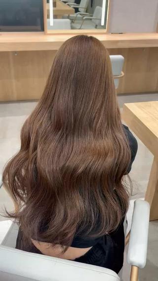 ロング 美髪縮毛矯正/ ケアカラー🍓KAEのヘアスタイル