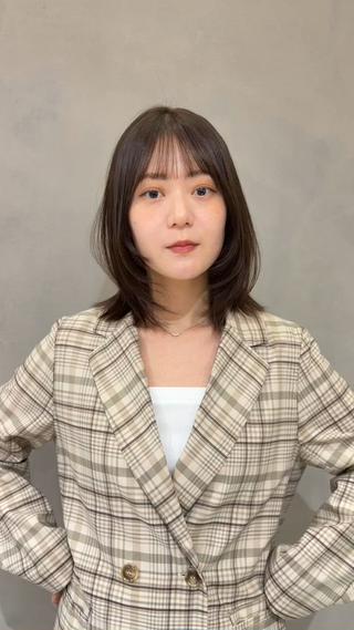 #レイヤー#フェイスレイヤー#顔周りレイヤー#マロンベージュ#ベージュカラー#透明感カラー