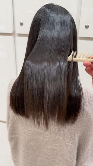 ロング レイヤー/艶カラー /韓国ヘア/高松のヘアスタイル