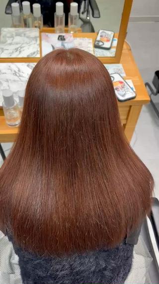 セミロング カラーモデル募集 ✨🤍モモハ🤍✨のヘアスタイル