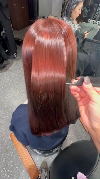 ロング カラー パーマ 髪質改善⭐️縮毛矯正 吉祥寺⭐️Rinaのヘアスタイル