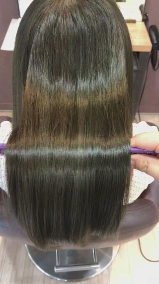 セミロング ツヤ髪質改善 💜れいな💜のヘアスタイル