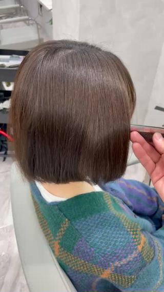 トリートメントをしなくてもカラーのみで綺麗に透明感のあるカラーができます！ 