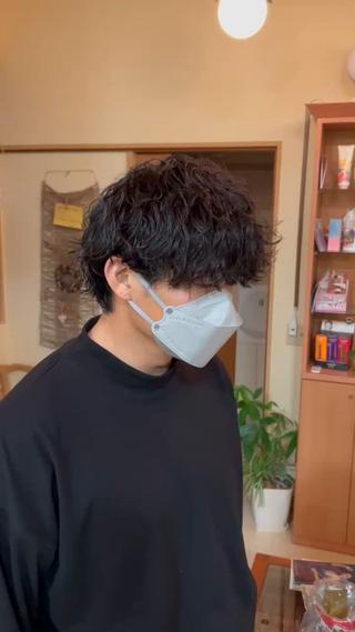 波巻きパーマ 