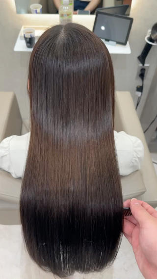 ロング 美髪矯正/髪質改善 レイヤー/山内健太郎のヘアスタイル