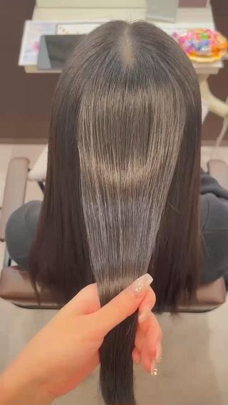 乾かすだけでまとまる髪質改善ストレート