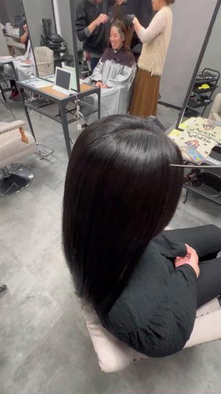 セミロング 水田仁 【美髪髪質改善】のヘアスタイル