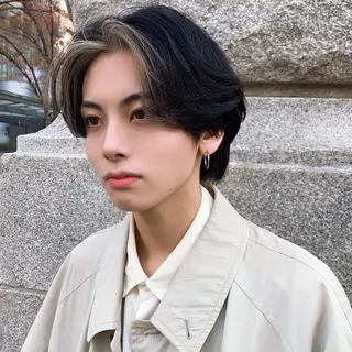 ショート カラー メンズ CLUTCH天王寺 西藤遥河のヘアスタイル