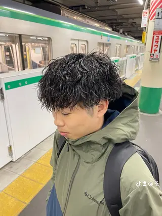 パーマ メンズ 堀込 昭吾☆特別価格☆のヘアスタイル