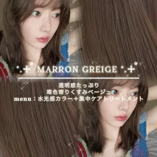 ロング 🤍 韓国ヘア / INORI 🤍のヘアスタイル