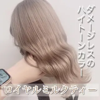 ミディアム カラー ヘアアレンジ 💕上野美容師☁ ブリーチ💖サワのヘアスタイル