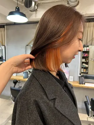 ショート カラー じゅわっと暖色カラー 🍊Moemiのヘアスタイル