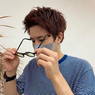 カラー メンズ 山岸 未玖のヘアスタイル