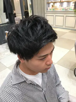 ショート メンズ Livnaリヴナ立川所属・レイヤー/ハイライト /立川/赤池宏隆のヘアスタイル