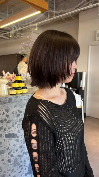 ミディアム ボブ/メンズカット パーマ/ホノカのヘアスタイル