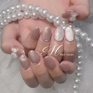 ネイル ワンホンチークネイル パラジェル取扱💕ヨのネイルデザイン