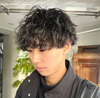 パーマ メンズ 猪原 海斗メンズパーマのヘアスタイル