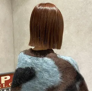 ミディアム yumemiレイヤー ✴︎ 透明感カラーのヘアスタイル