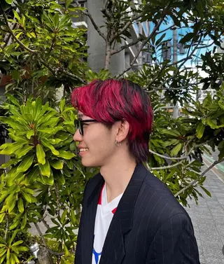 カラー メンズ 幾留 蓉子のヘアスタイル